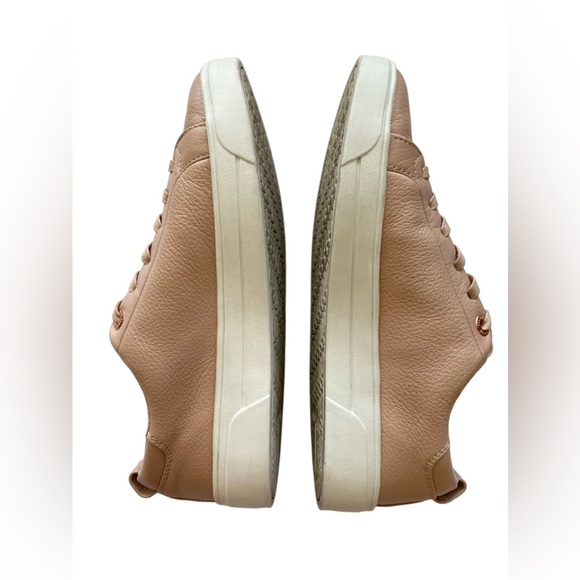 Ted Baker Women's Tedah Branded Leather Trainers - Pink EU 36.5/ US6 - Picture 6 of 11